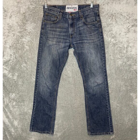 Denizen Levis Men 233 Low Rise Bootcut Stretch Blue Denim Jean 33x33.5* - Picture 1 of 13